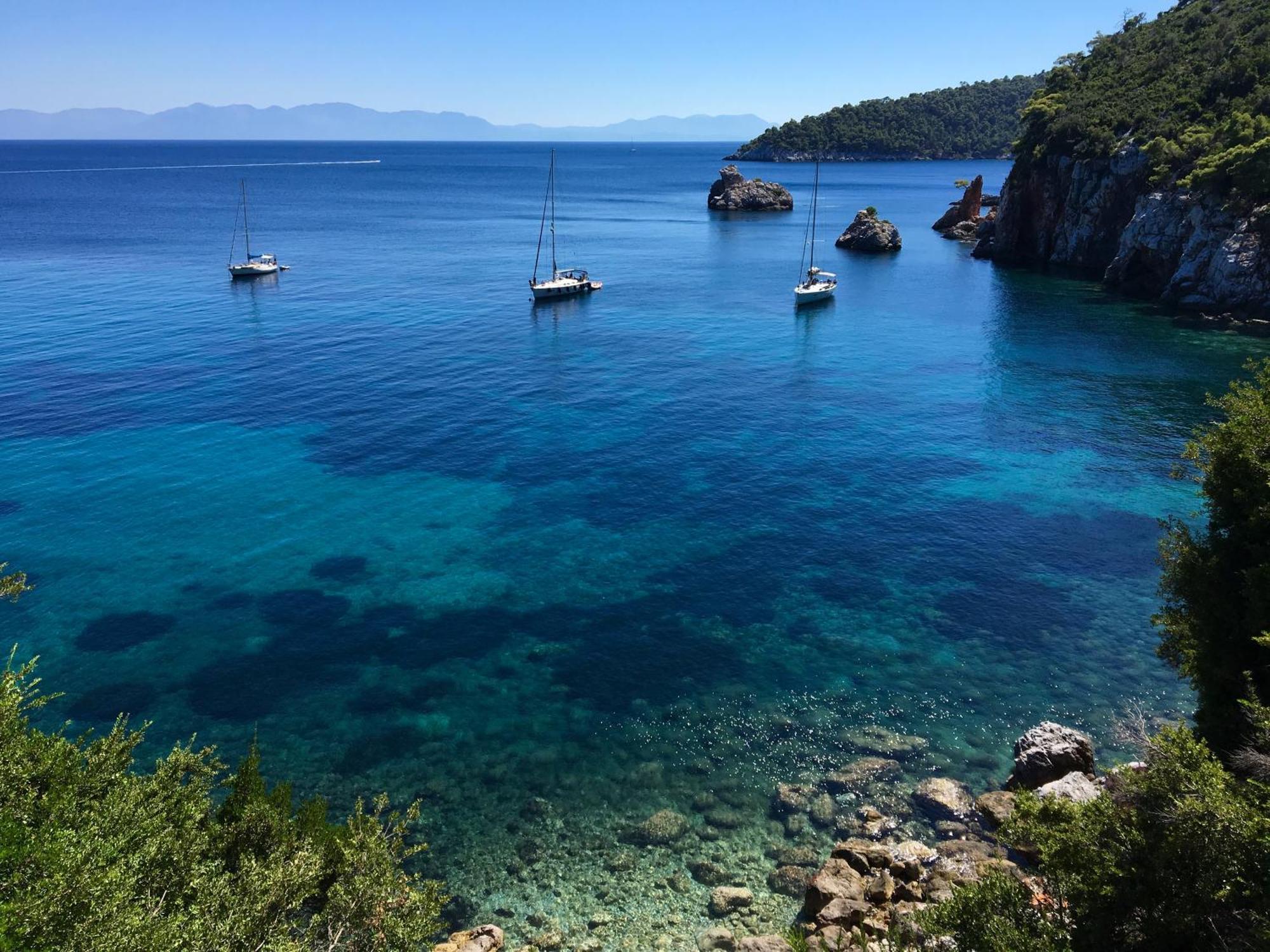 Romantic Lemonia Cottage Skopelos Town Bagian luar foto